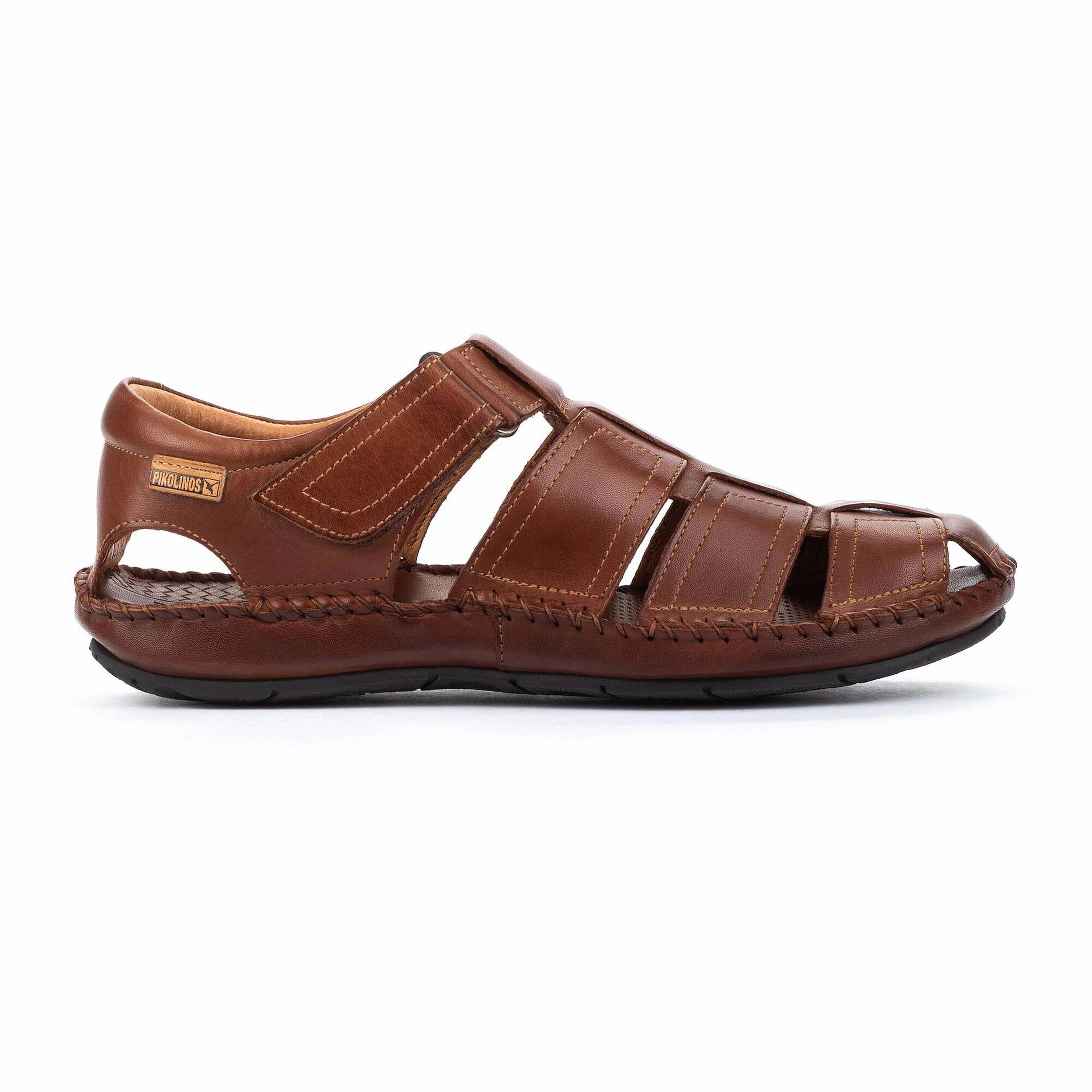 Outdoor Walking Comfort Quick Release Buckle Mechanism Pikolionos Men Tarifa Fisherman Strap Sandal - Cuero