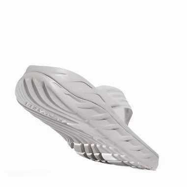 HOKA Men's Ora Recovery Flip Sandal - Lunar Rock/White Sporty Design