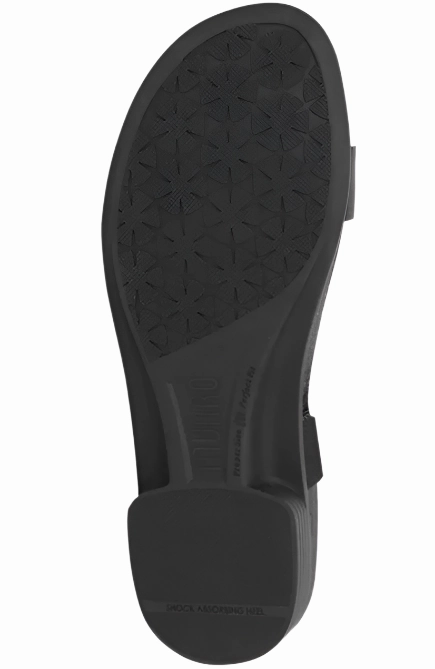 Moisture Wicking Insole Park Friendly Munro Women's Jody Slide Sandal - Black