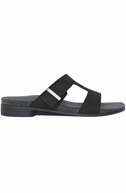 Seamless Edge Finishing Munro Women's Jody Slide Sandal - Black