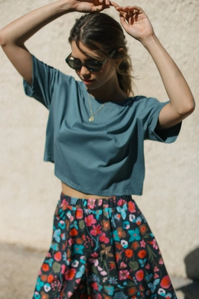 Top Kyra Teal SoftTouch