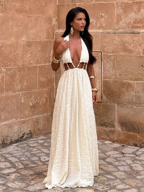 Elegant Vibe SILVIAE MAXI DRESS WHITE