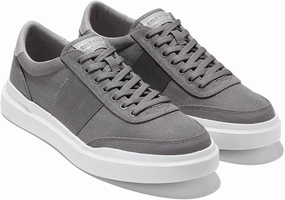 Shine Step All Time Cole Haan Men's Grandpro Rally Canvas Sneaker - Quiet Shade/Sleet/Optic White