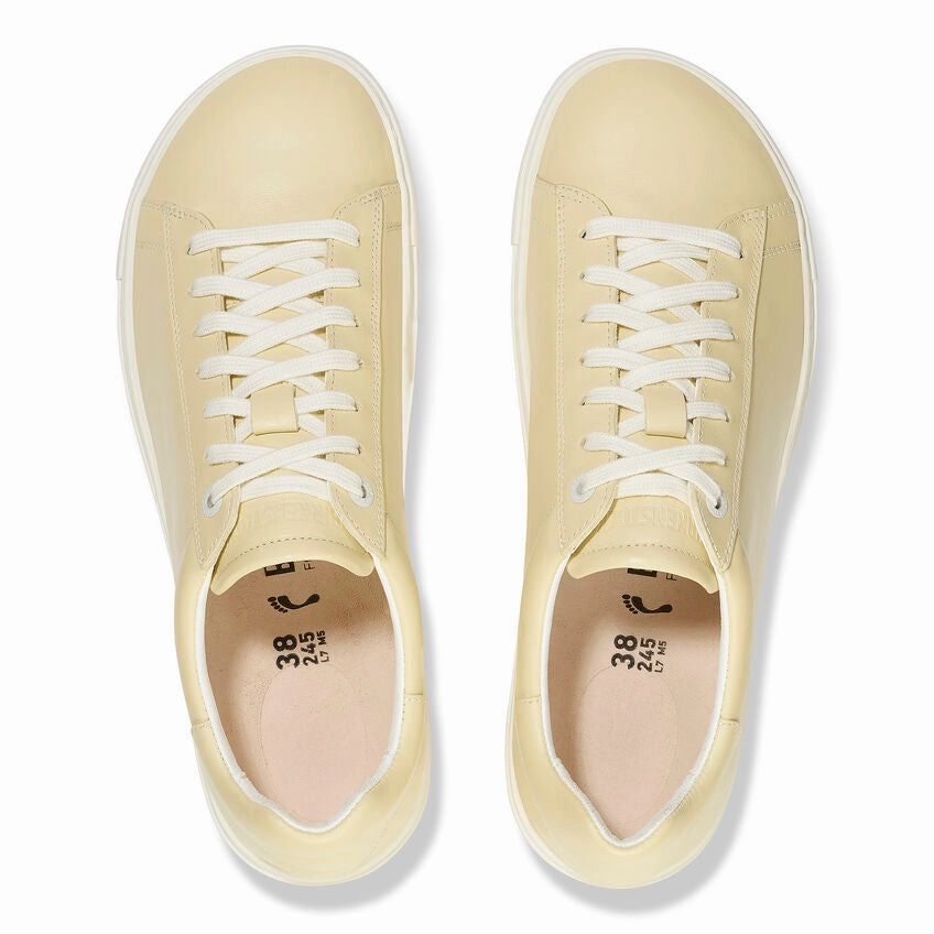 Birkenstock Women's Bend Leather Sneakers - Butter Smooth   surface