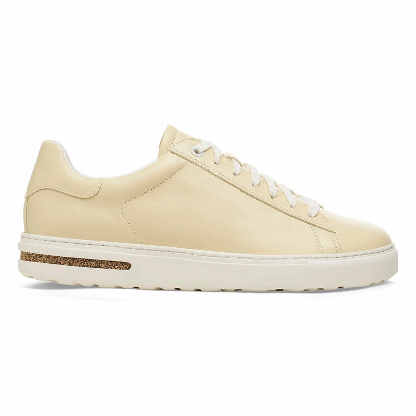 Mid Top Design Wide fit Birkenstock Women's Bend Leather Sneakers - Butter