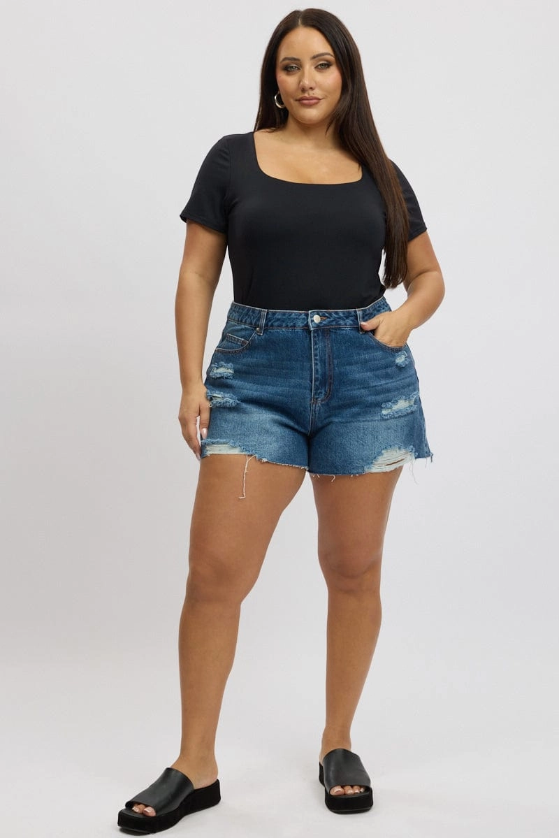 Fair trade Mood Piece Denim Relaxed Shorts