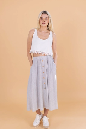 Minimal Vibe Skirt Marisa Stripes.