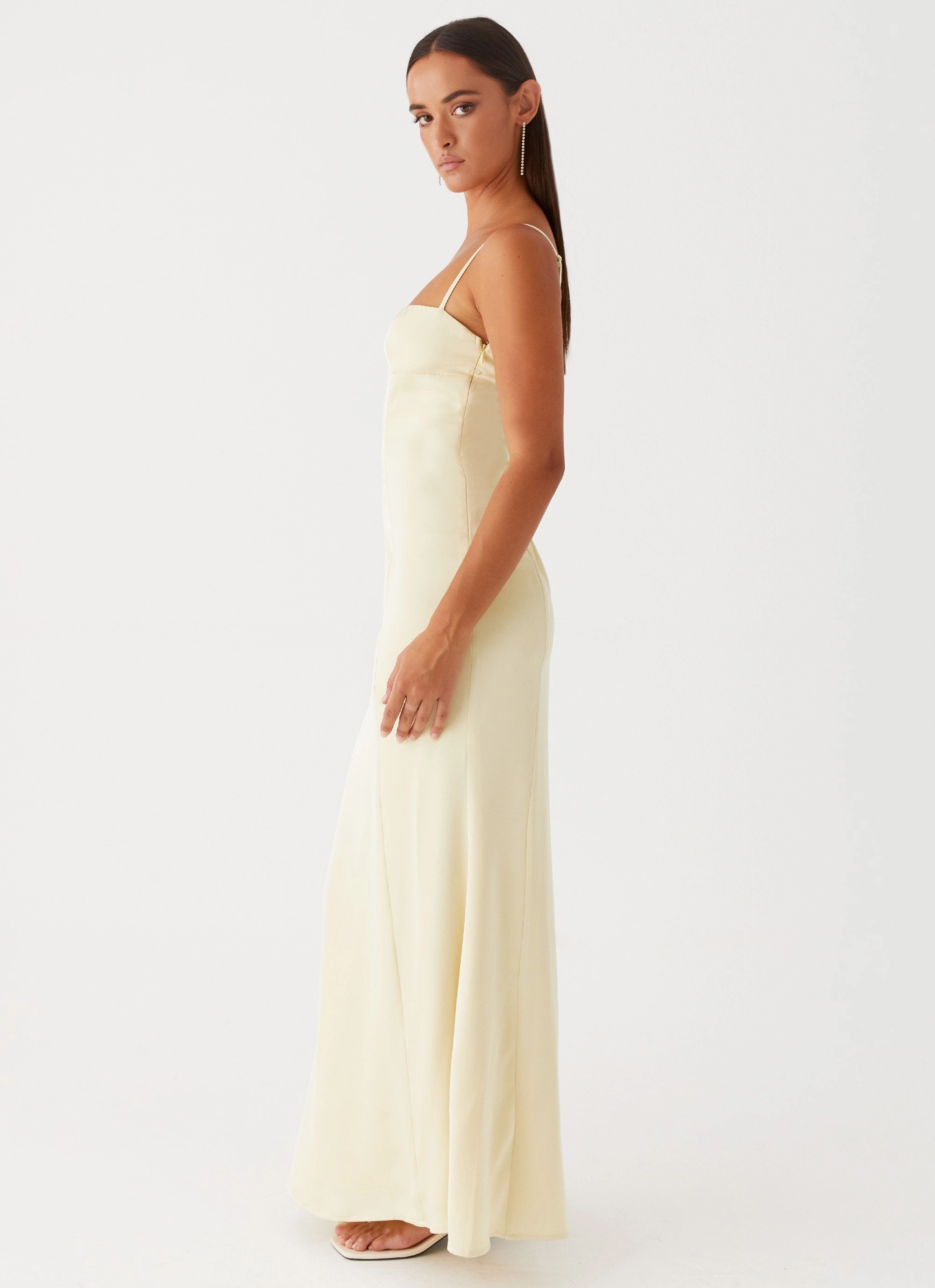 Miss Bloom Maxi Dress - Lemon Buckle-Detail