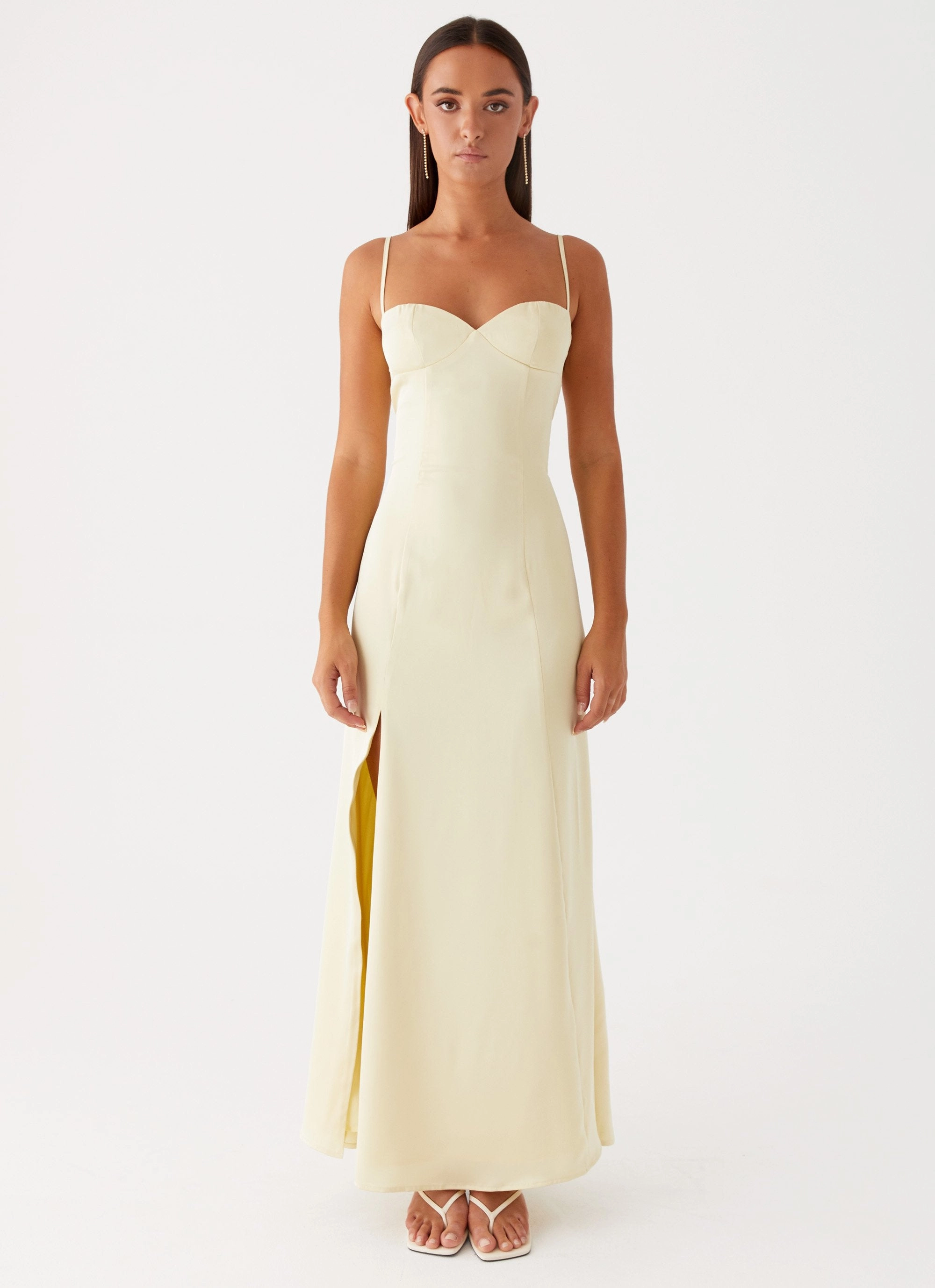 Work or Play Miss Bloom Maxi Dress - Lemon