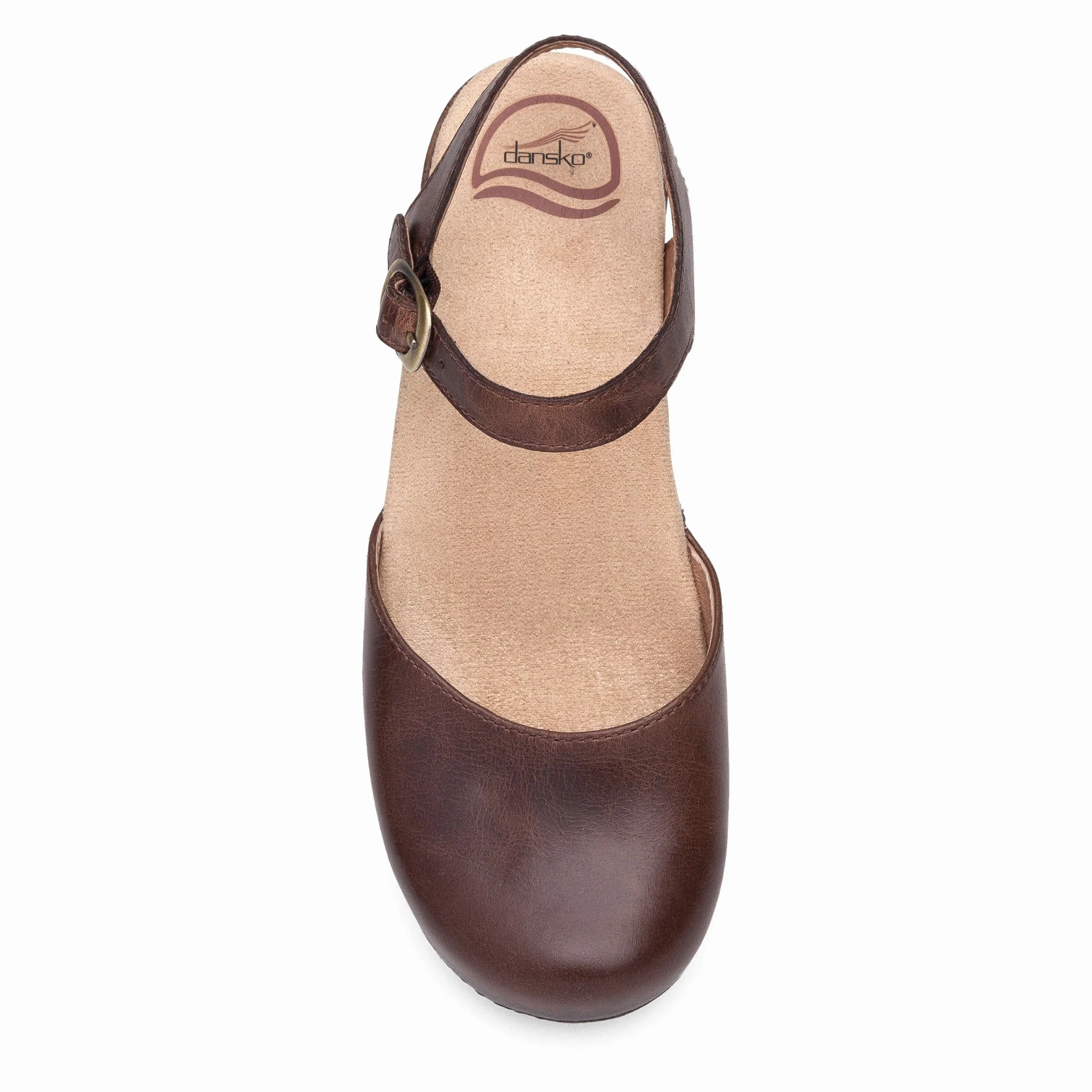 Vacation Flip-flops Casual Outdoor Shoes Dansko Women's Sam Vintage Pull Up Sandal - Teak