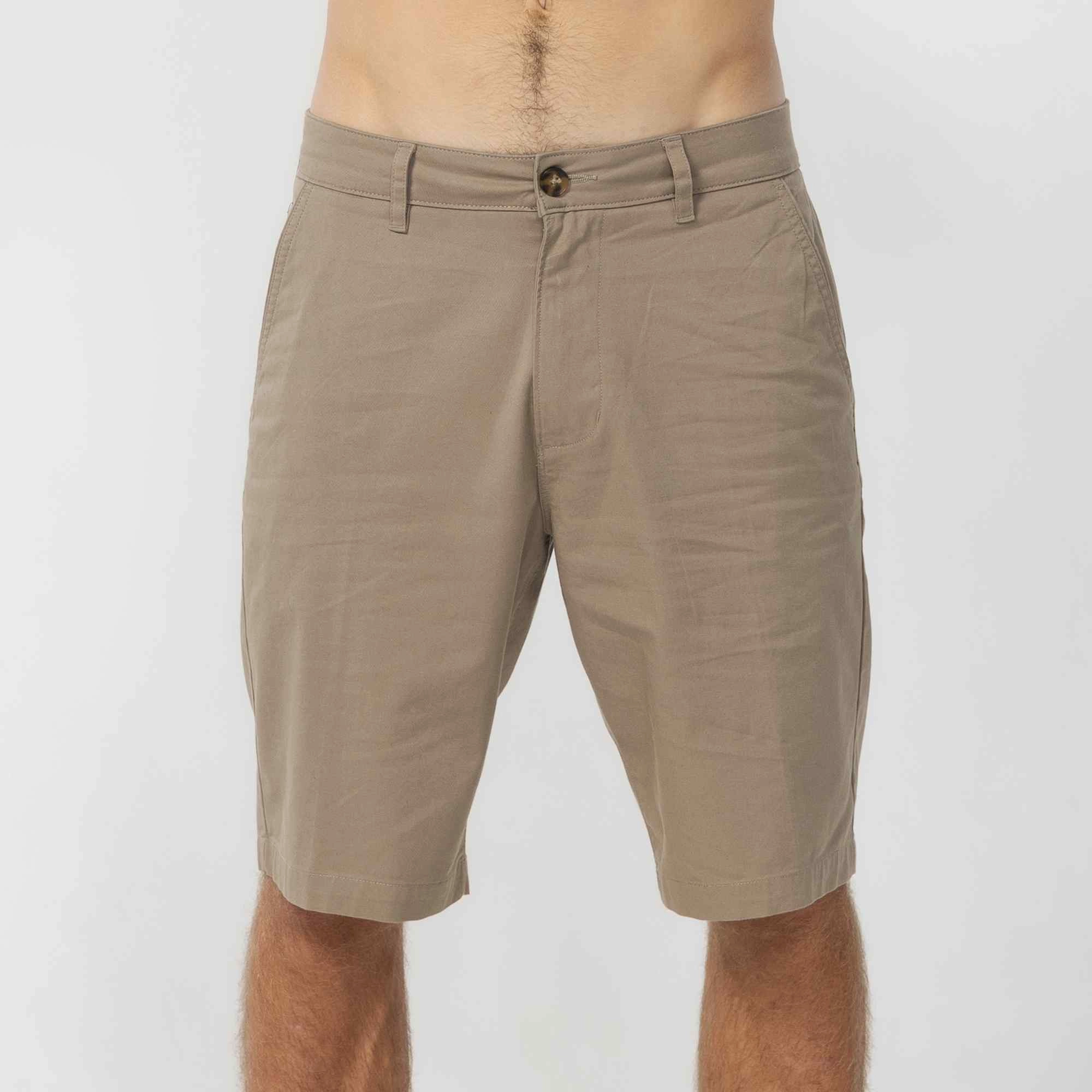 Jay 20" Stretch Walk Short - Khaki Eco Certified Dye