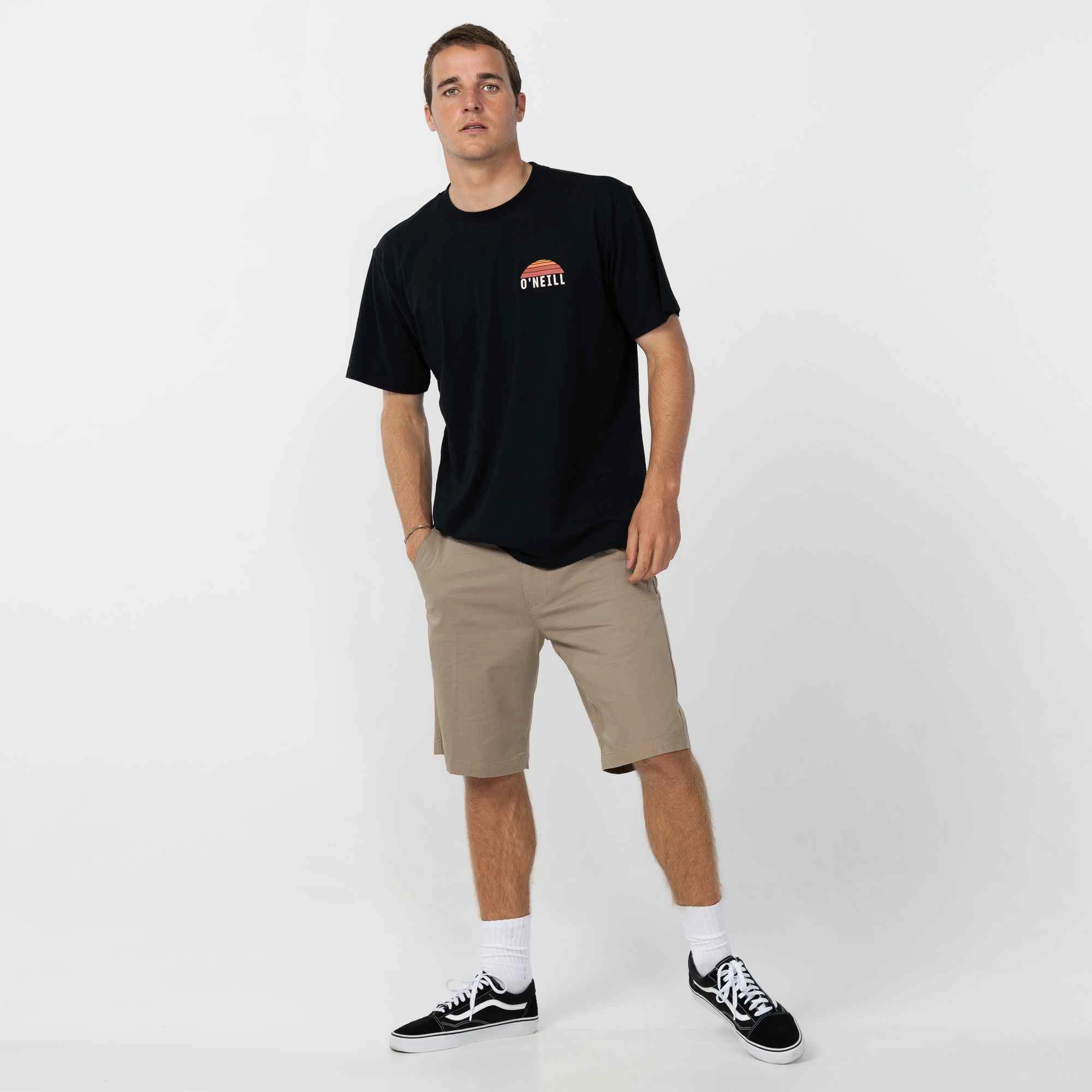 Jay 20" Stretch Walk Short - Khaki Bright Colors MoistureWickingLining