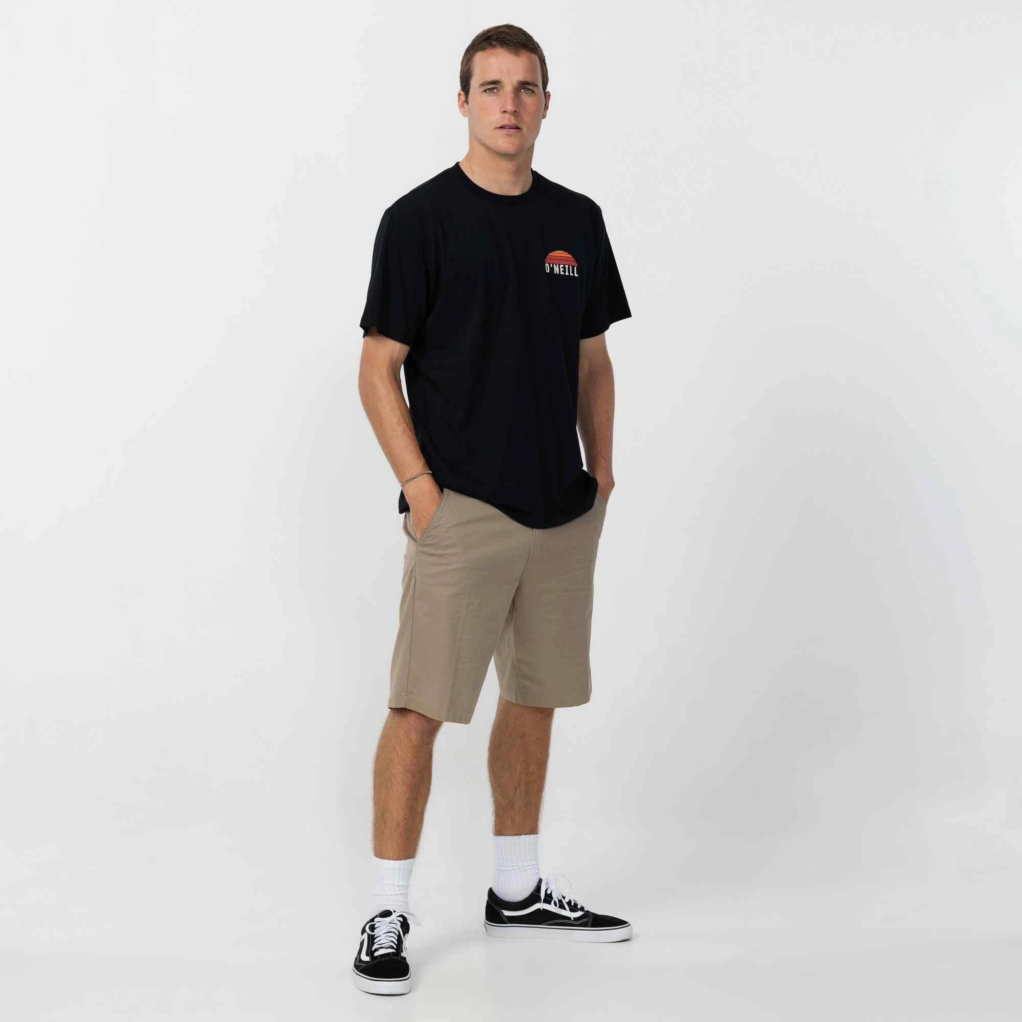 Jay 20" Stretch Walk Short - Khaki Lightweight Weave Stay Fresh