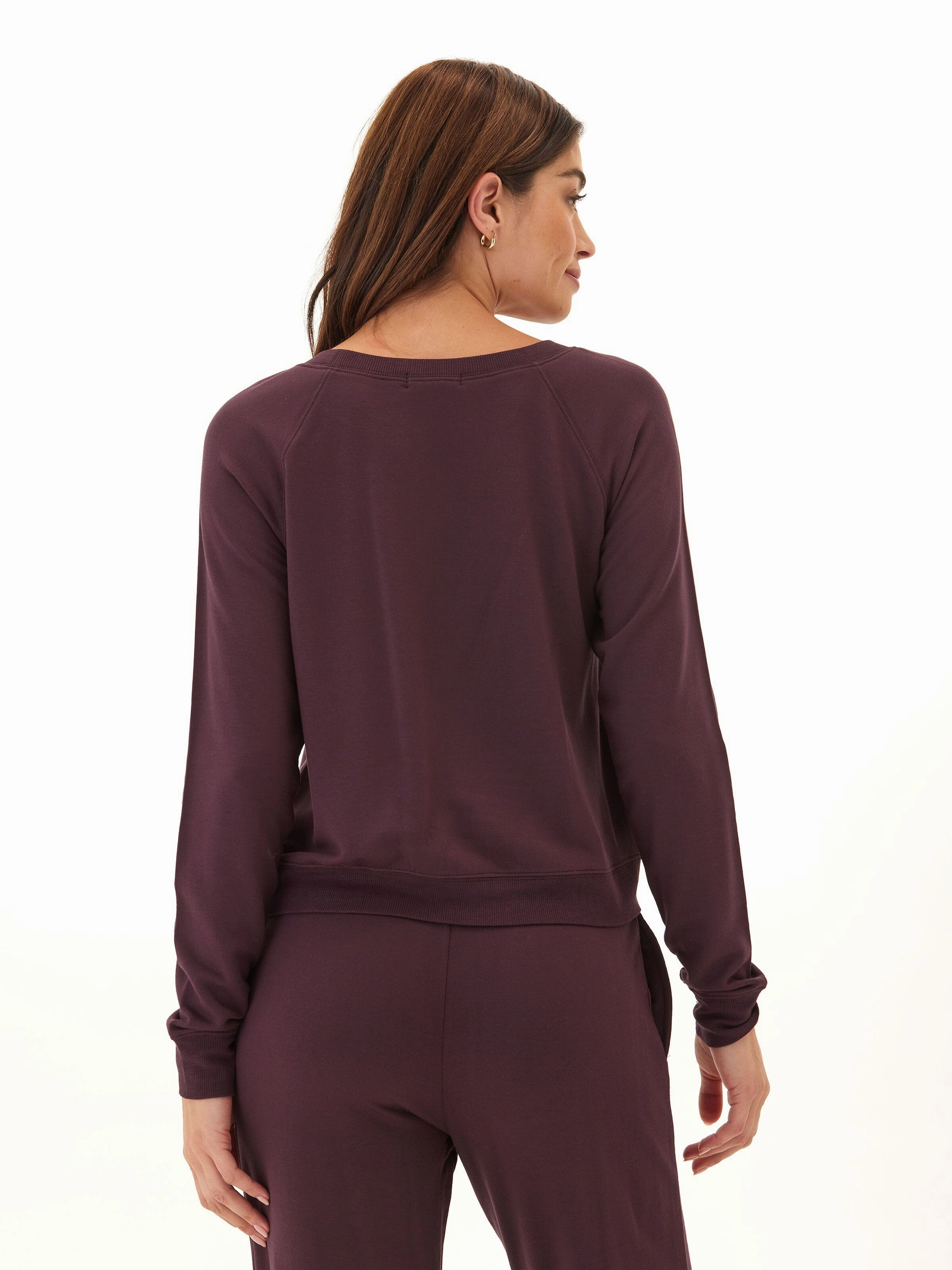 Suzanne Feather Fleece Raglan Pullover Velcro Fasten