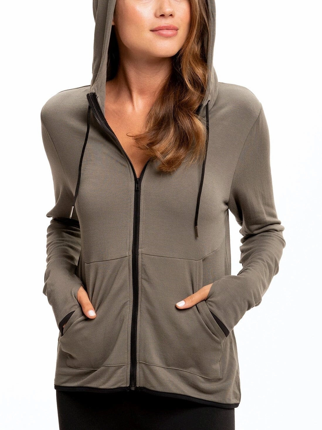 Daily Wear Jacket Anti Static Treatment Sybil FeatherLoop Athleisure Jacket
