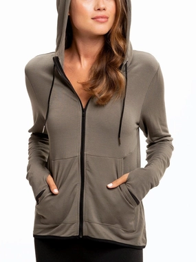 Daily Wear Jacket Anti Static Treatment Sybil FeatherLoop Athleisure Jacket