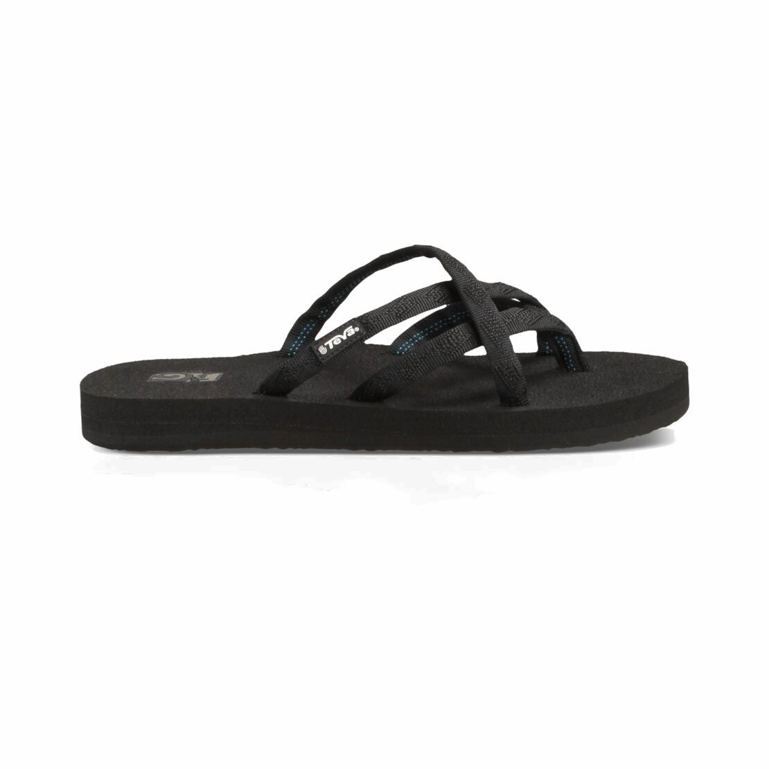 Odor Resistant Technology Durable Walk Teva Women's Olowahu Sandal -  Black on Black