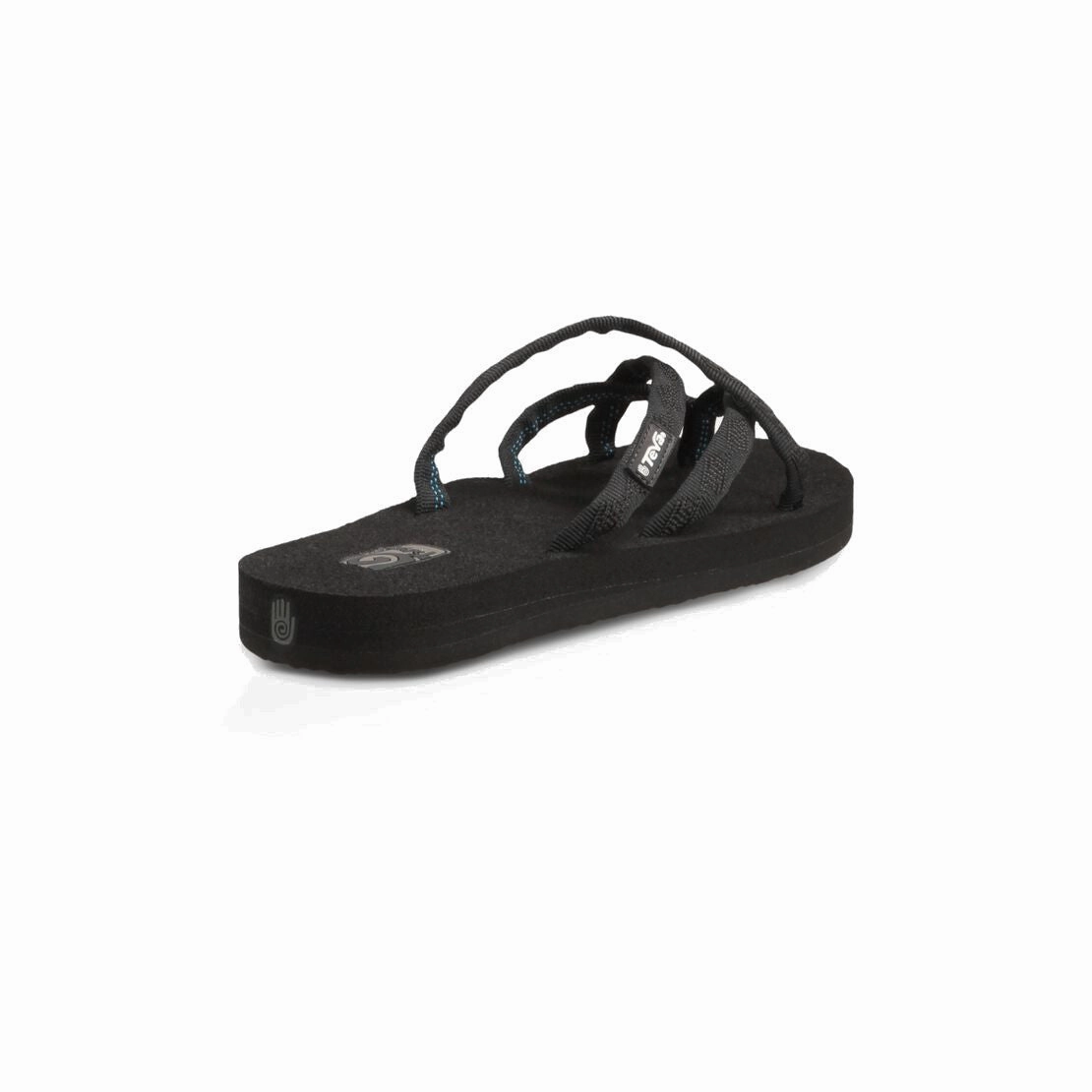 Teva Women's Olowahu Sandal -  Black on Black Padded collar