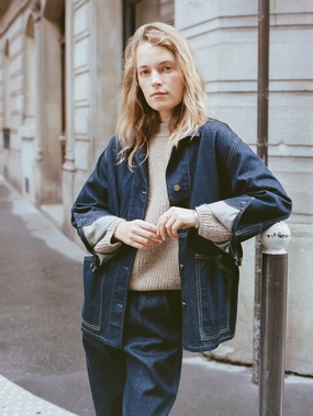 Loretta Jacket, Tencel Denim, Rinse Stretch Paneling