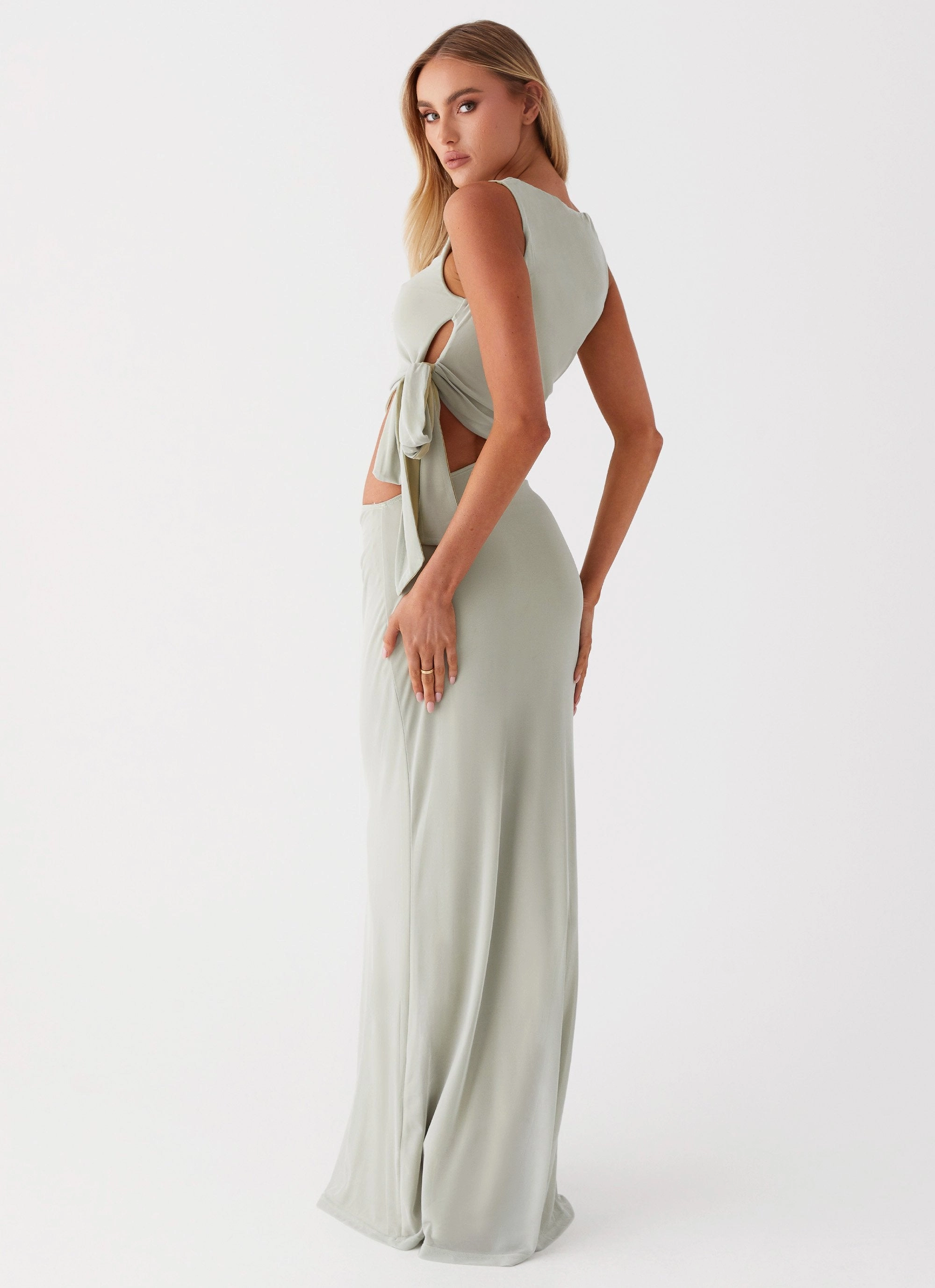 Sidney Maxi Dress - Sage Flare Swing