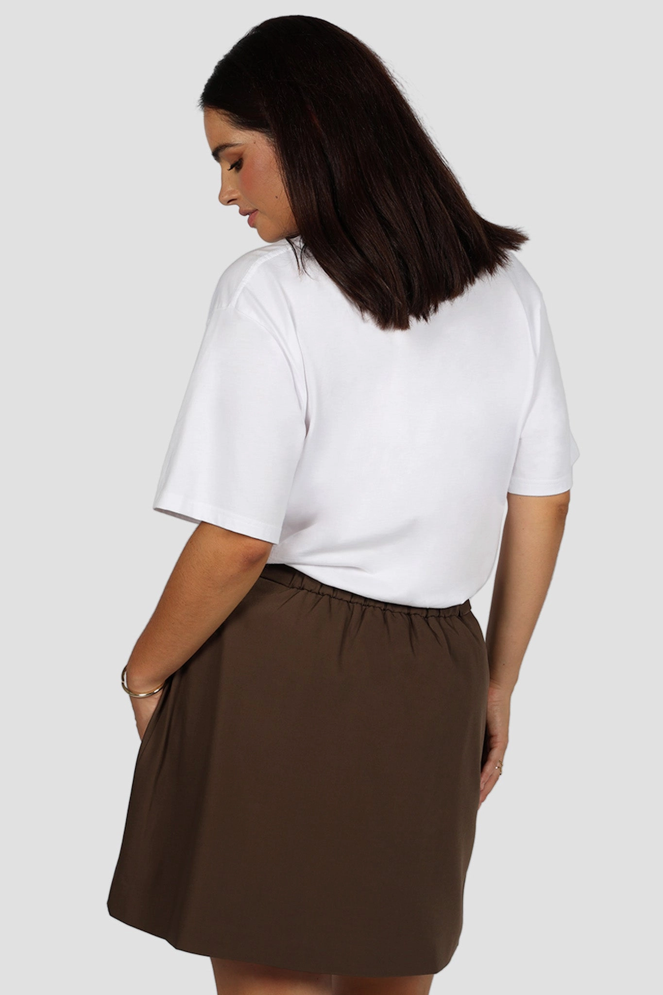 All Day Comfort Contemporary Mood CALIE SKIRT CHOCOLATE