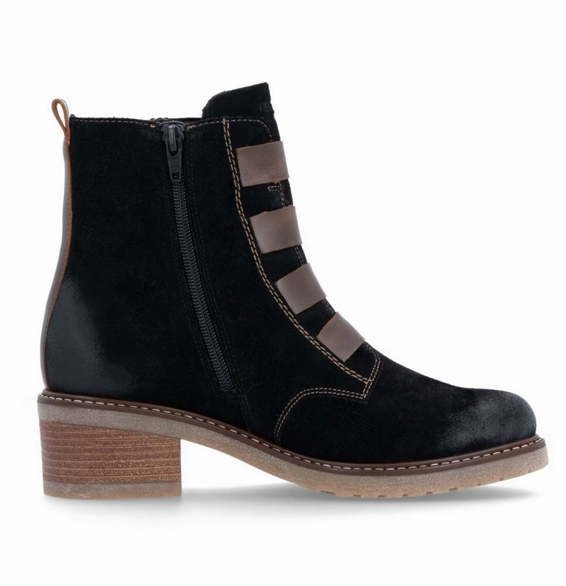 Chain Touch Remonte by Rieker Women's Aida 76 Tex Water-Resistant Boot - Black