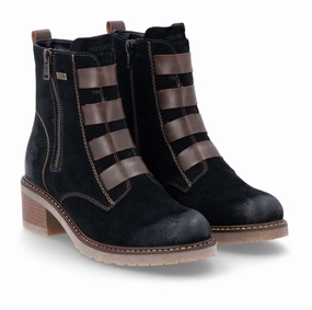 Low Profile Rainy Day Commuter Remonte by Rieker Women's Aida 76 Tex Water-Resistant Boot - Black