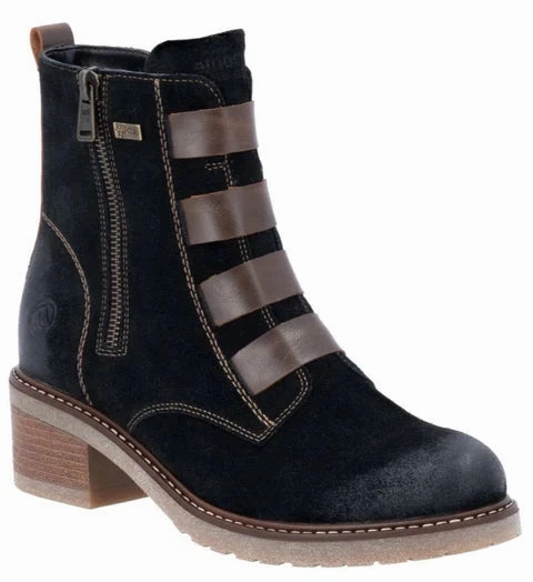 Waterproof Snow Trekker Remonte by Rieker Women's Aida 76 Tex Water-Resistant Boot - Black