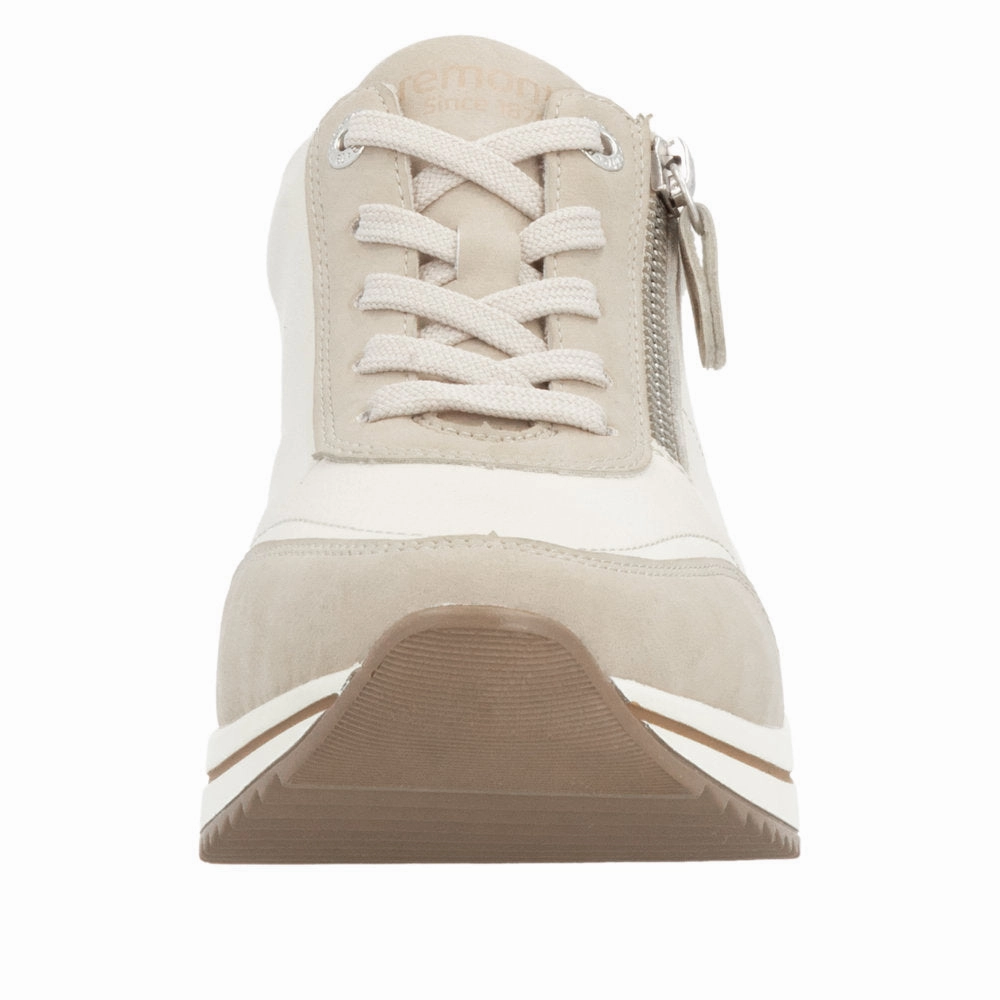 Lunch Walk Anti Odor Treatment Remonte by Rieker Women's Eleni 00 Sneaker - Beige