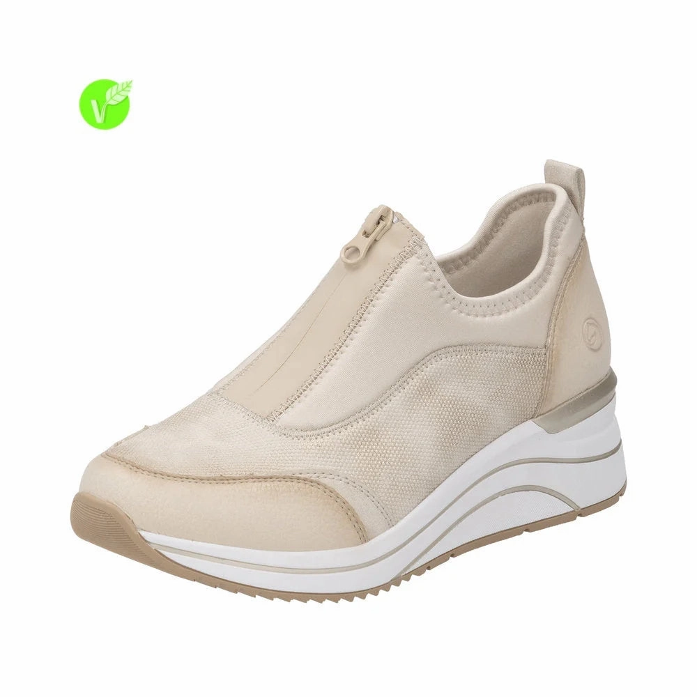 Remonte by Rieker Women's Eleni 08 100% Sneaker - Crema/Muschel/Perlcreme Smooth glide