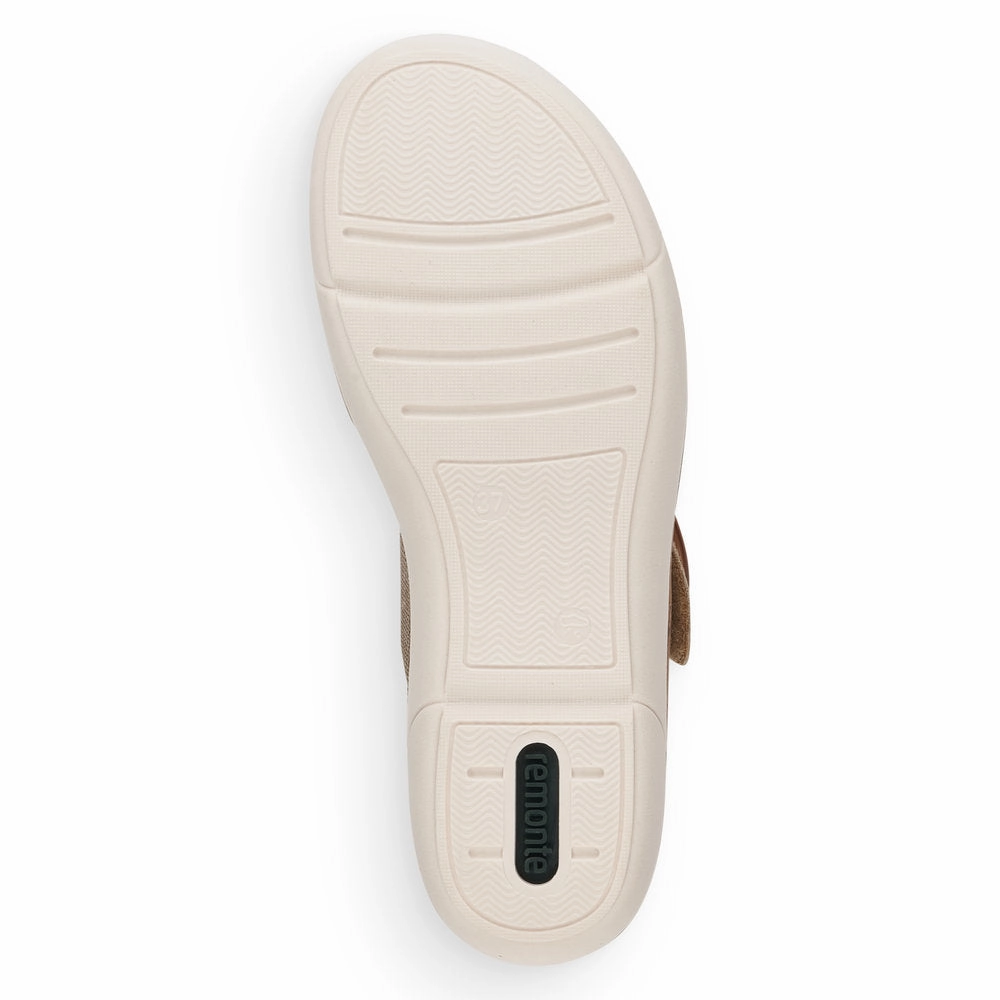 Remonte by Rieker Women's Jocelyn Sandals - Noccia/Lehm-Metallic Sandal Refills