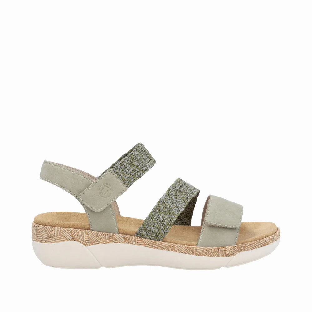 Thong Style Remonte by Rieker Women's Jocelyn Sandals - Salbei/Olive