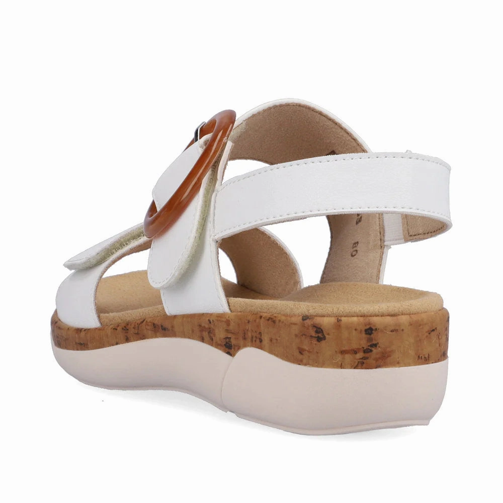 Remonte by Rieker Women's Jocelyn Sandals - Weiss/Weiss waterproof