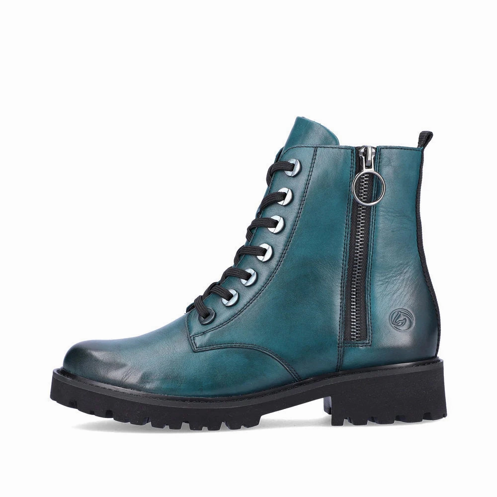 Remonte by Rieker Women's Marusha 71 Boot - Petrol Feather Light Nature Lover Daily Ready