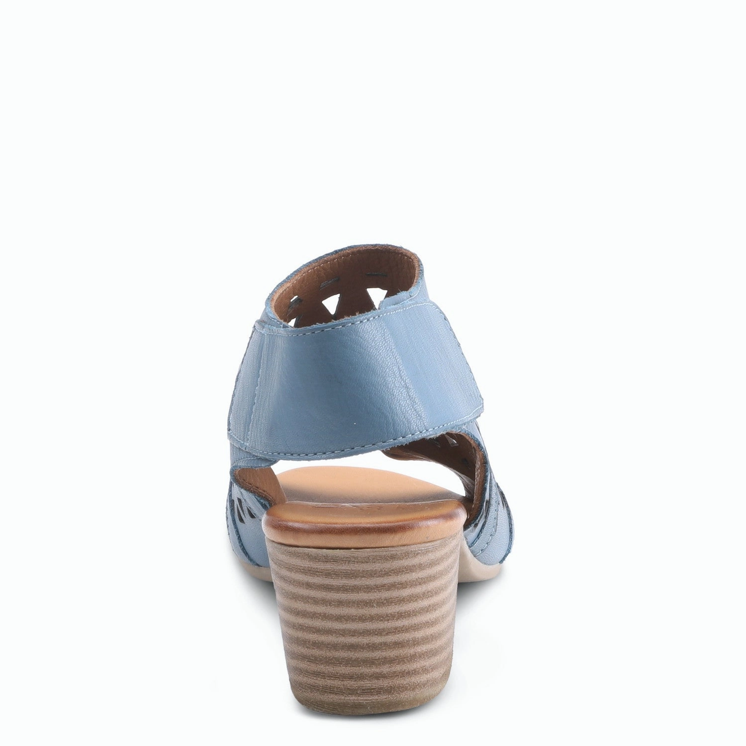 Spring Step Women's Dorotha Classic Leather Heeled Sandals - Blue Weather Resistant Material