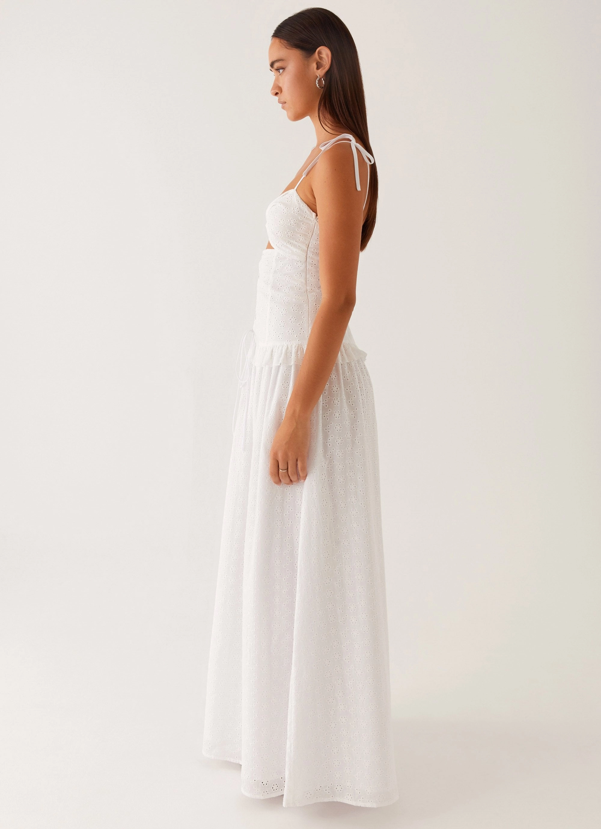 Reveria Twist Maxi Dress - Ivory Soft Harmony