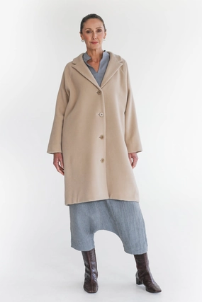 Rhys Coat | Biscuit Stylish Basics Flex Fit Design