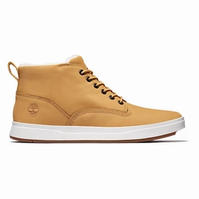 Protective Upper Timberland Men's Davis Square Warm Waterproof Chukka Boot - Wheat