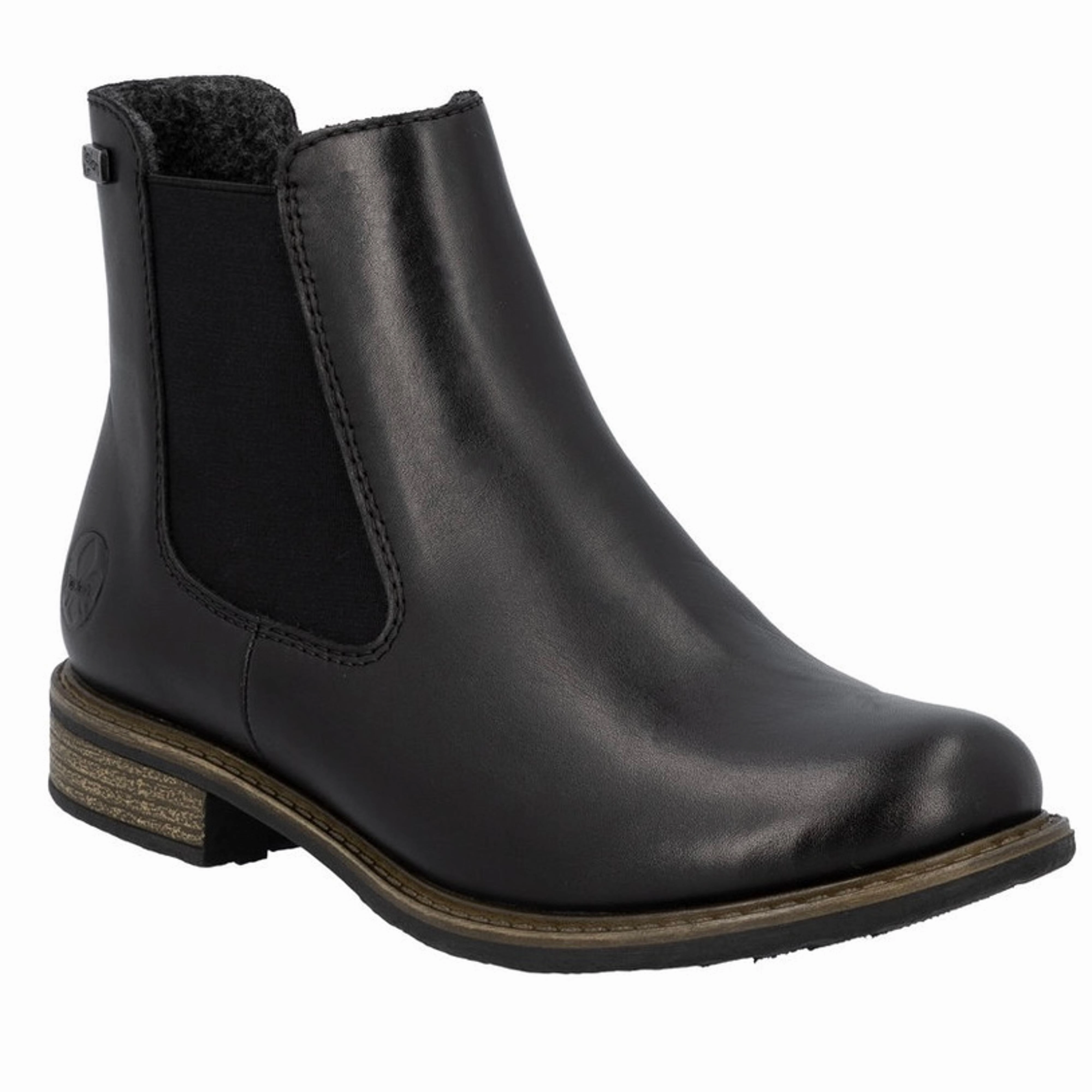 Rieker Women's 74870 Ornella Waterproof Chelsea Boot - Black Thermal Core City Walking Stable Structure