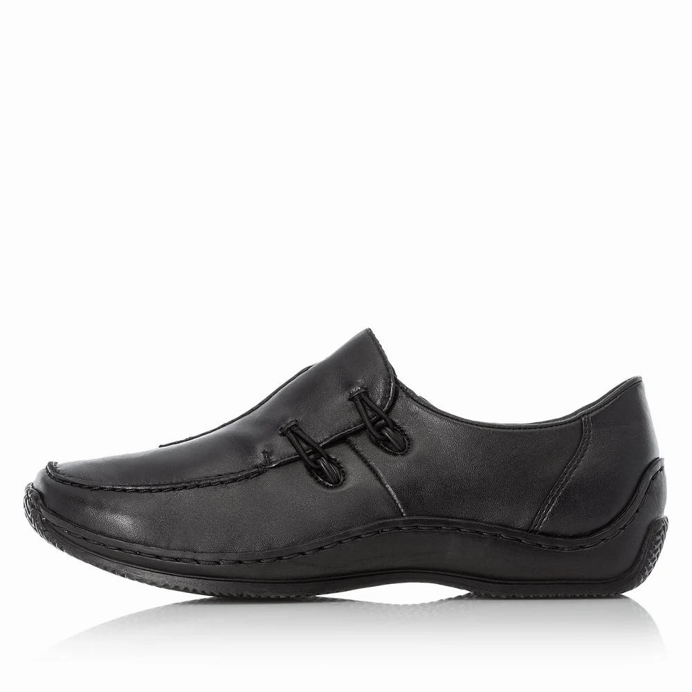 Rieker Women's Celia Slip-On - Black Comfort Feel