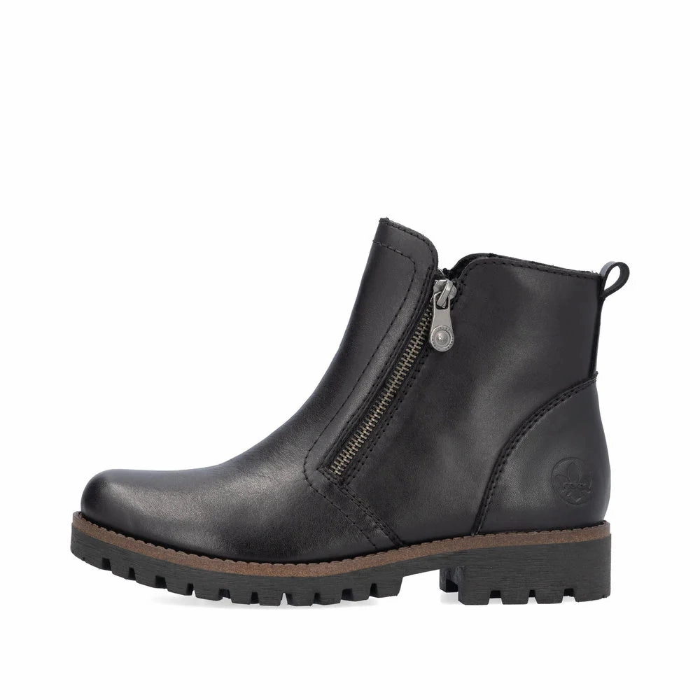 Rieker Women's Payton 56 Ankle Boot - Black Thermal Core Backcountry Camper Fashion Guy
