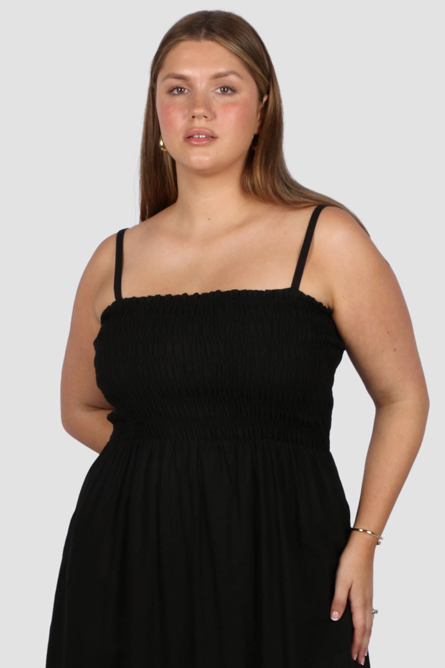 Insulating-Lining Body Fit RILORA DRESS BLACK