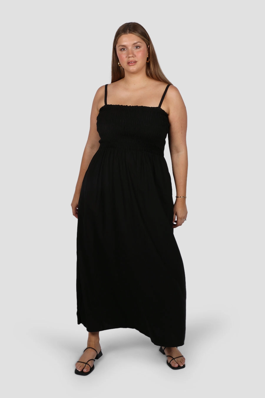 RILORA DRESS BLACK Unlined Look Neutral Mood
