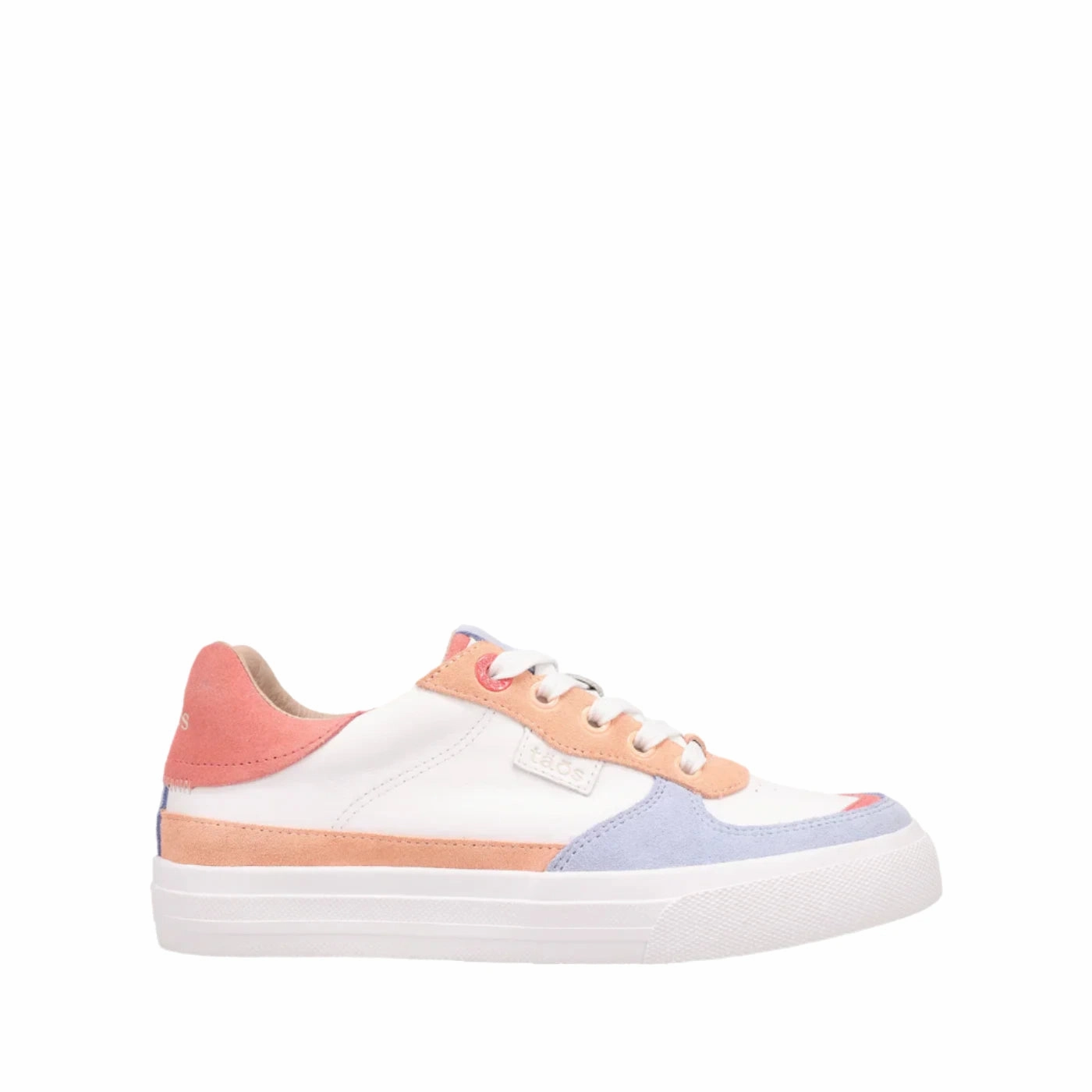 Suede Warm Abrasion Resistant Material Taos Women's Pop Soul Sneaker - Peach/Coral Multi