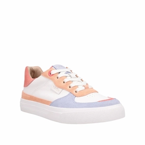 Taos Women's Pop Soul Sneaker - Peach/Coral Multi Loafer Style Shine Step