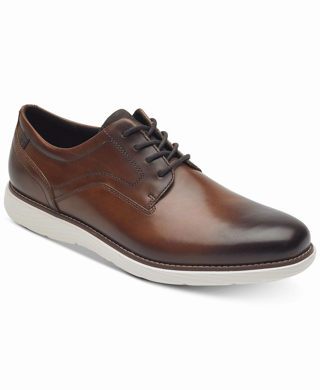 City Tour Shade Step Rockport Men's Garett Plain Toe Oxford Dress Shoes - Brown