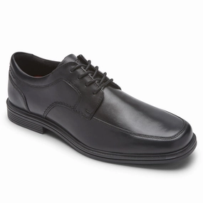Rockport Men's Taylor Waterproof Apron Toe Oxford - Black Four Wear