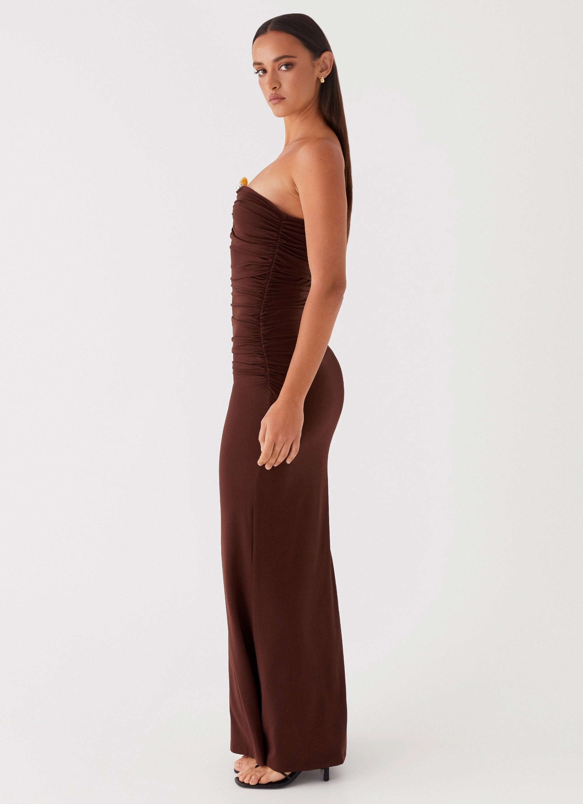Rudy Maxi Dress - Brown spring fresh
