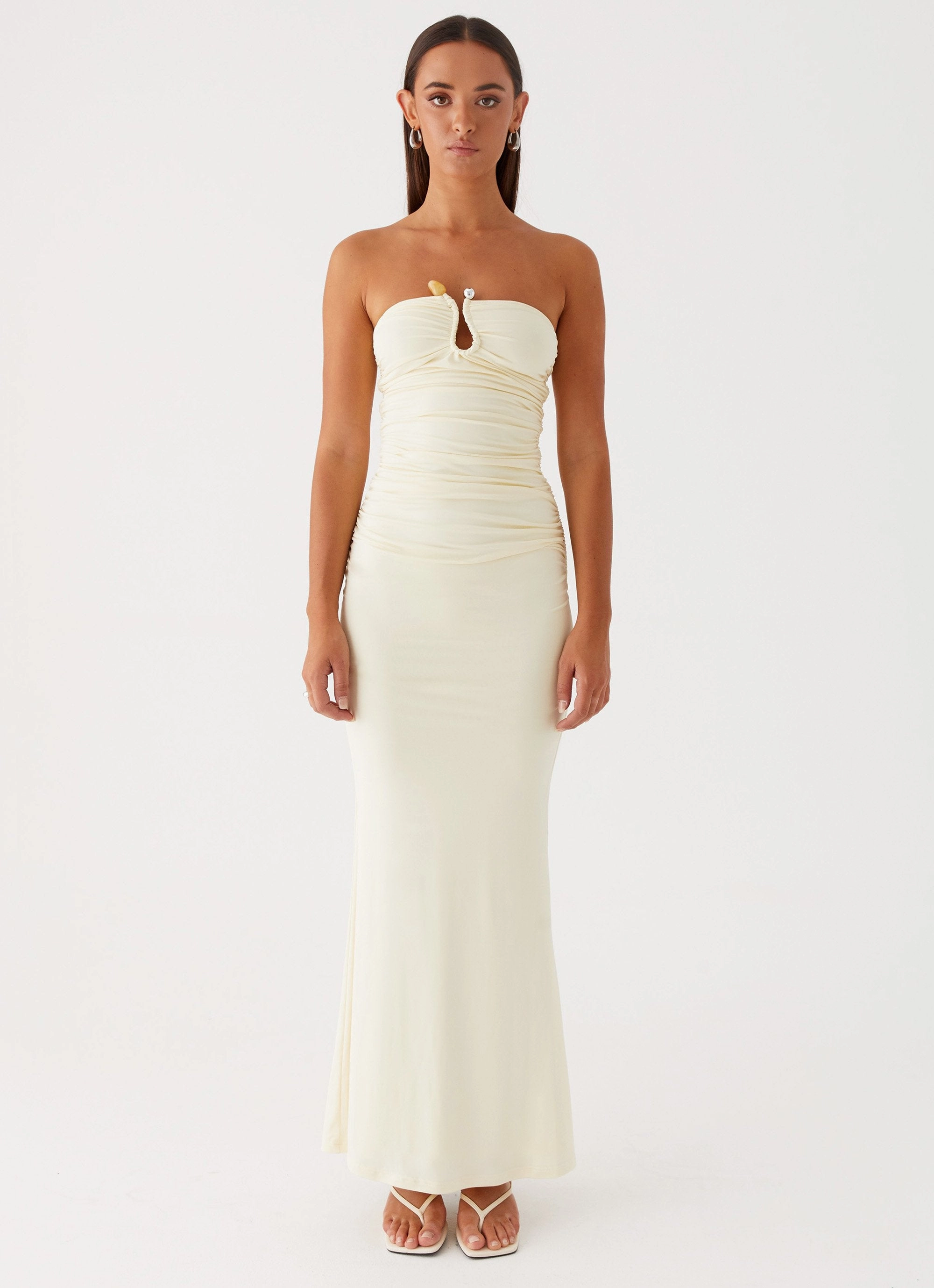 Raglan-Sleeve Rudy Maxi Dress - Yellow