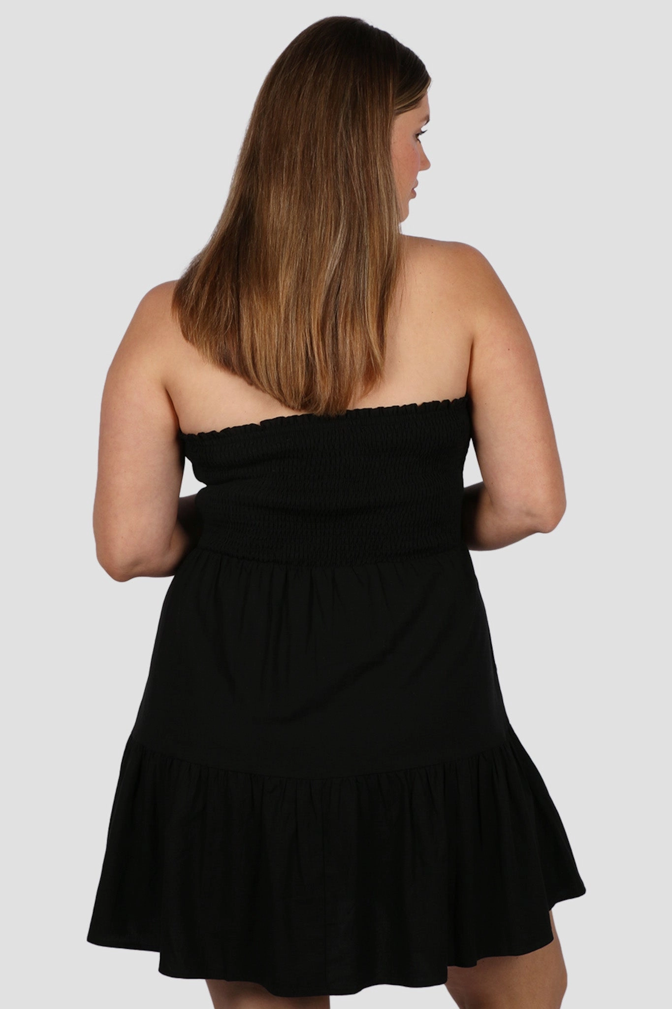 Exclusive-Design Silk Flow RYLIN DRESS BLACK